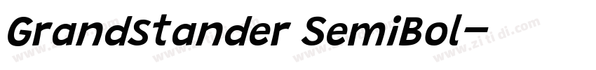 Grandstander SemiBol字体转换